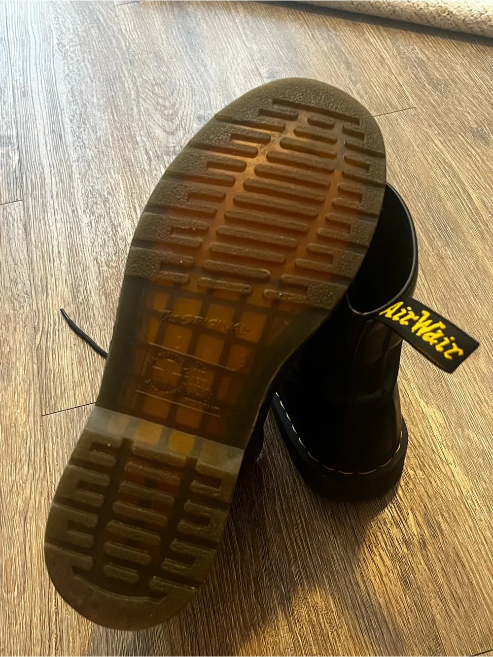 Dr. Martens Men's Black 8-Eye Lace-Up Boots Size 11